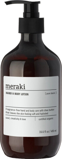 Meraki Hand & Body Lotion Pure Basic 490 ml Meraki Hand & Body Lotion Pure Basic 490 ml