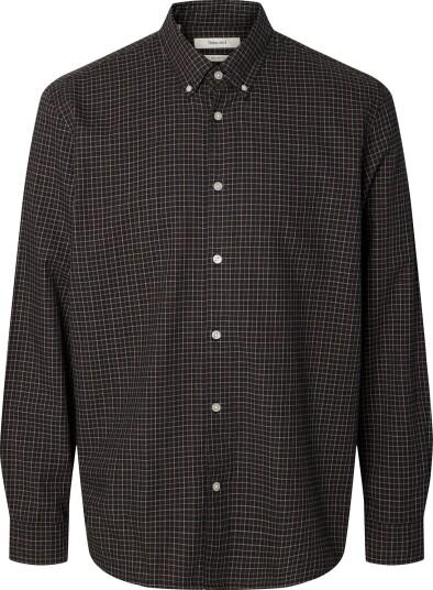 Selected Slmregcole Jay Melange Ls Shirt Noos DARK SAPPHIRE S