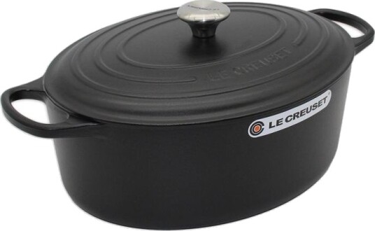 Le Creuset Signature Oval Gryte 35 cm   Svart