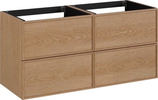 Vikingbad Iben Servantskap Eik Finer / 120cm 4 Skuff Ramme