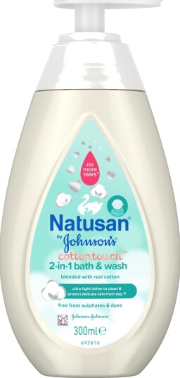 Natusan by Johnson"s CottonTouch 2-in-1 Bath and Wash 300 ml