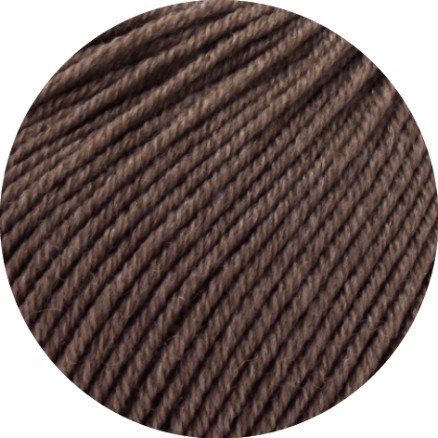 Lana Grossa Cool Wool Melange Garn 435 Coffee Brown Melange