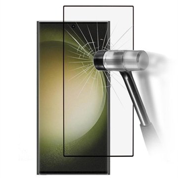 Samsung Galaxy S24 Ultra Full Cover Beskyttelsesglass Svart Kant