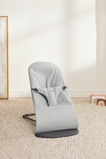 BabyBjörn Bliss Vippestol Vevet Light Grey Melange BabyBjörn Bliss Vippestol Vevet Light Grey Melange