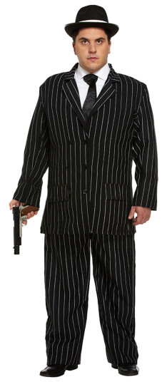 Henbrandt Gangster Boss Karnevalskostyme  XL