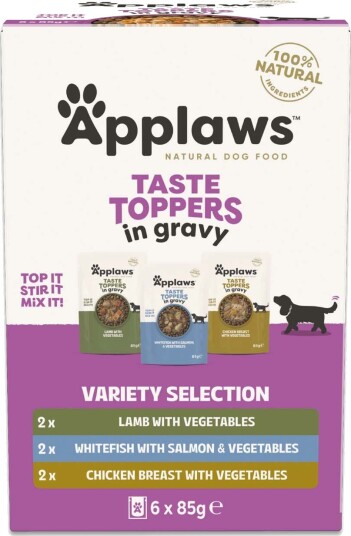 Applaws Våtfôr Taste Toppers Prøvepakke I Saus 6 X 85 G