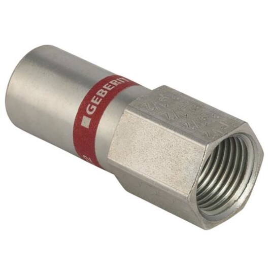 Geberit Overgangsnippel 22mm x 20mm Galvanisert Stål for Vann