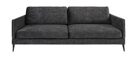 Andorra sofa, 3-seters, mørk grå