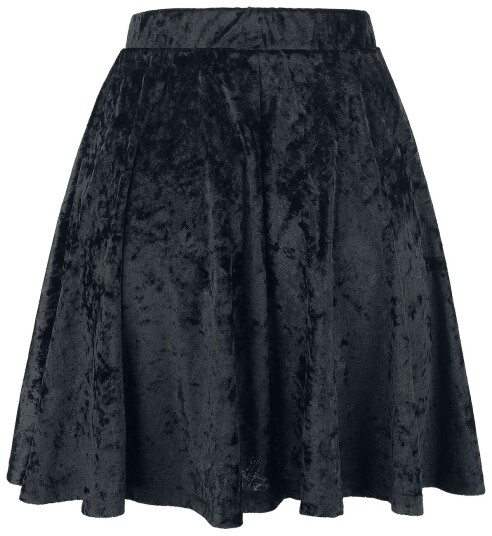 Forplay   Goth Kort skjørt   Velvet skjørt   S til XXL   Damer   svart