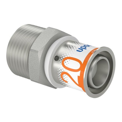 Uponor S-Press kobling m/nippel 20-R3/4"MT