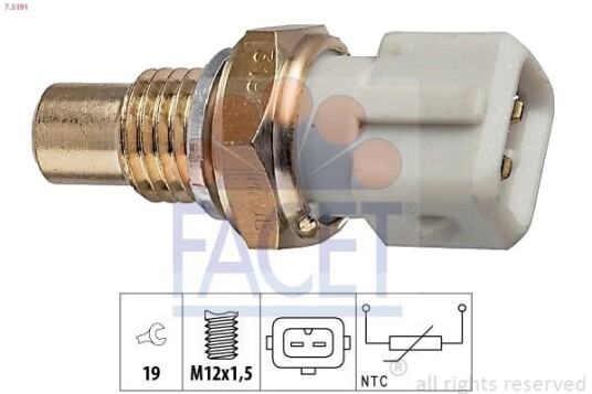 Sensor, motortemperatur FACET 7.3191