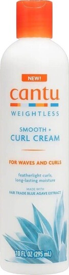 Cantu Weightless Smooth + Curl Cream (For Waves and Curls) 295 ml