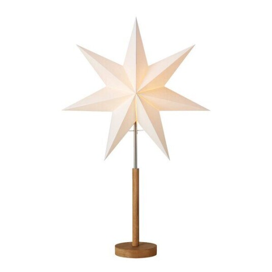 Markslöjd - Speranza julestjerne på fot 64 cm beiset brun/hvit Markslöjd - Speranza julestjerne på fot 64 cm beiset brun/hvit
