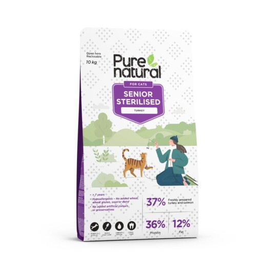 Purenatural Cat Senior Turkey 10 kg 