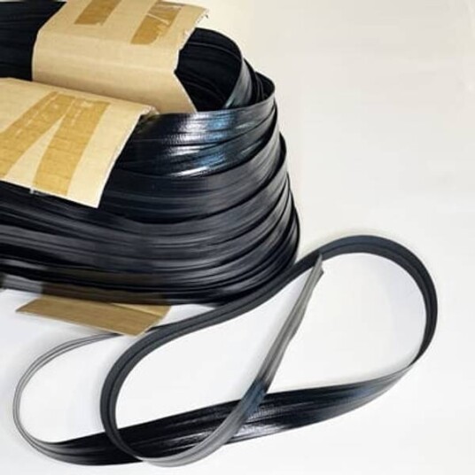 GLIDELÅS SPIRAL VANNTETT 5 MM YKK METERVARE SVART