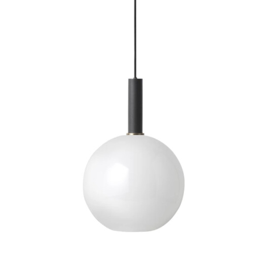 Ferm Living Taklampe Collect Opal Sphere-High Socket svart