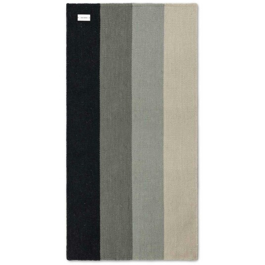 Rug Solid PET Gulvteppe 65x135 cm Gradient Granite