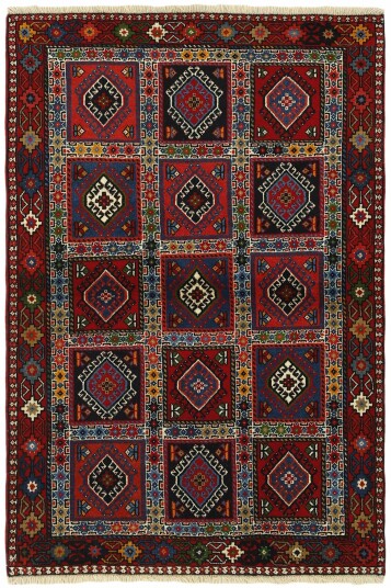 Håndknyttet. Opphav: Persia Yalameh Teppe 102x150