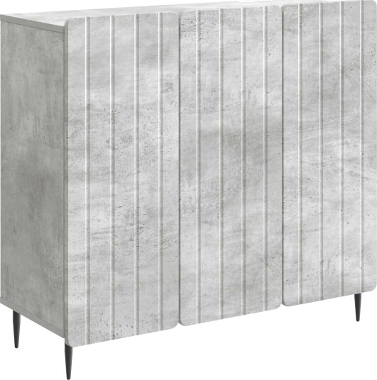 Serviesskap Betonggrå 89 x 34,5 x 82 cm Konstruert tre
