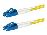 Lanview - Nettverkskabel - LC/UPC-enkeltmodus (hann) til LC/UPC-enkeltmodus (hann) - 10 m - 2 mm - fiberoptisk - dupleks - 9 / 125 micron - OS2 - halogenfri - gul