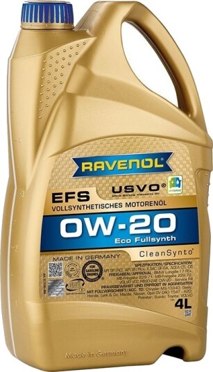 Motorolje RAVENOL EFS 0W20 4L Motorolje RAVENOL EFS 0W20 4L