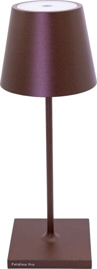 Zafferano Poldina Mini LED Bordlampe USB Brun