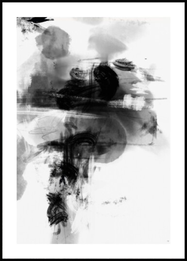 Dynamic Monochrome Abstract Plakat / 100x150 Dynamic Monochrome Abstract Plakat / 100x150