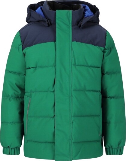 ZigZag Esra Puffer Dunjakke Barn Grønn/Navy 128