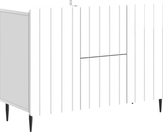 Serviesskap Høgglans hvit 89 x 34,5 x 62 cm Konstruert tre Serviesskap Høgglans hvit 89 x 34,5 x 62 cm Konstruert tre