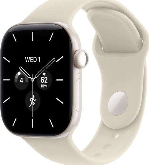 Apple Watch Series 12 42mm CEL (perlehvit keramikk/sand Sport Band) S/M Apple Watch Series 12 42mm CEL (perlehvit keramikk/sand Sport Band) S/M