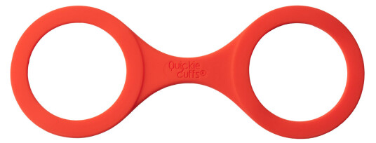 Quickie Cuffs Silikon Håndjern Medium Rød - Rød