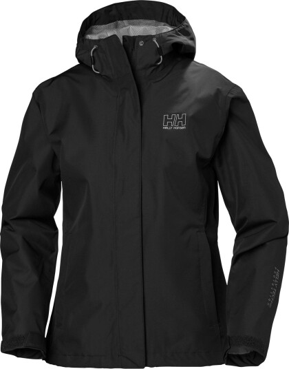 Helly Hansen Dame Seven J Pustende Regnjakke Svart Xs Gr?XS