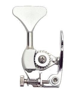 Hipshot He6 - Bass Xtender For Hb6 Ultralight, 3/8" Post, Y Key - Chrome