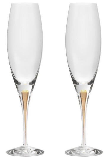 Orrefors Champagneglass Intermezzo 26 cl 2-pakning Gull