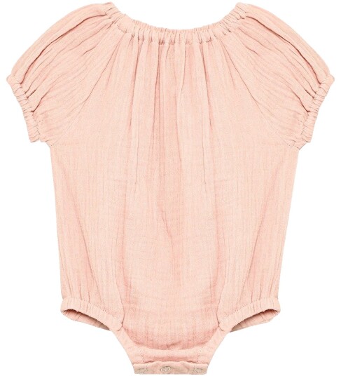 Huttelihut Romper Ss Muslin Pink 62 Huttelihut Romper Ss Muslin Pink 62
