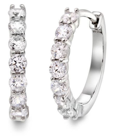 Pan Jewelry, Øreringer i 925 sølv med zirkonia