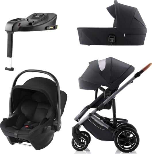 Britax Römer Smile 5Z Fossil Grey + Baby Safe Core Space Black + Base Core