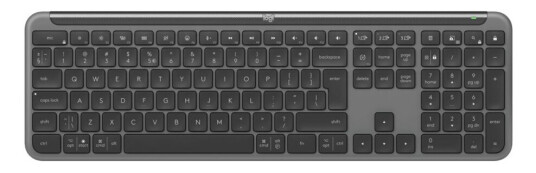 Logitech Signature Slim K950 - Tastatur - 100% Full Size - Trådløs - Bluetooth 5.1 Le - Qwerty - Us International - Grafitt Logitech Signature Slim K950 - Tastatur - 100% Full Size - Trådløs - Bluetooth 5.1 Le - Qwerty - Us International - Grafitt