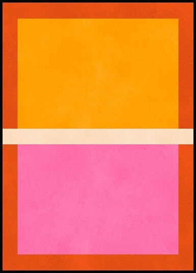 Bold Geometric Blocks Plakat Plakat / 40x50cm