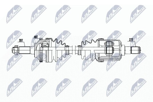 Nty Drivaksel NTY NPW KA 386 Nty Drivaksel NTY NPW KA 386