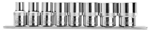 Neo 1/2" Spline Pipenøkkelsett 8 Deler 10-24 Mm