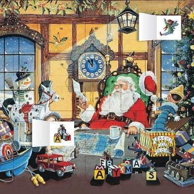 Letter to Santa advent calendar (with stickers)