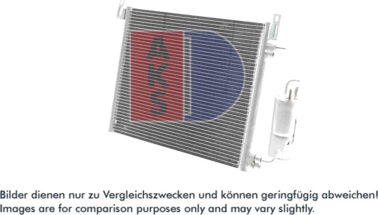 Kondensator, klimaanlegg AKS DASIS 152037N Kondensator, klimaanlegg AKS DASIS 152037N