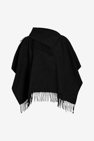 Vila Poncho viFjolira High Neck Svart