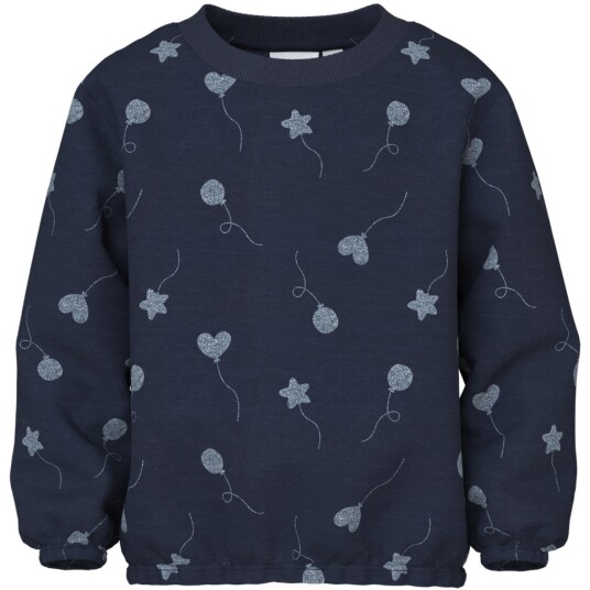 Name It Navy Blazer Glitter Balloons Nmfviluba Ls Nreg Sweat Unb 104