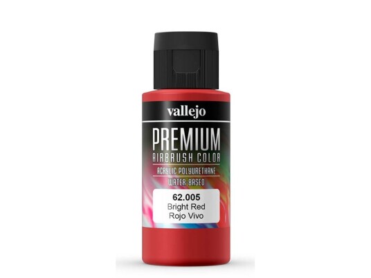 Vallejo 62.005, 60 Ml, Rød, Matte, Flaske