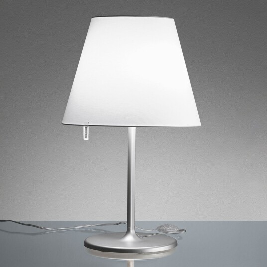 Bordlampe Artemide Melampo Grå Stue Stoff / Tekstil Design 84 Grå