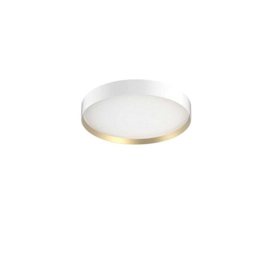 Vevstol Design LUCIA 35 Tak/Vegglampe Hvit/ Gull, 18W, 2700K. Vevstol Design LUCIA 35 Tak/Vegglampe Hvit/ Gull, 18W, 2700K.
