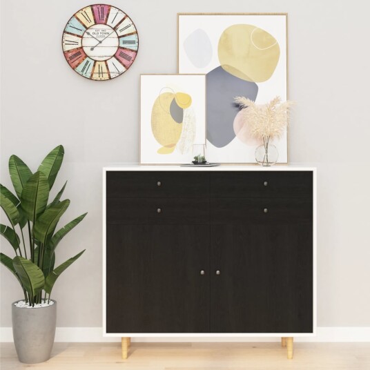  Selvklebende møbelfolier 2 stk 500x90 cm PVC mørk trefarge