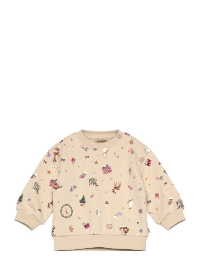 Wheat Sweatshirt L/S Elliot Beige 92